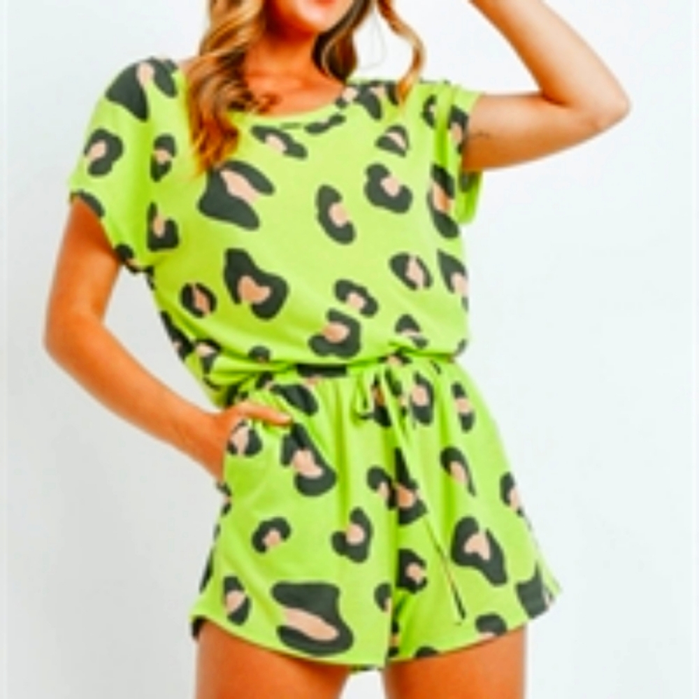 Lovely in lime pj romper